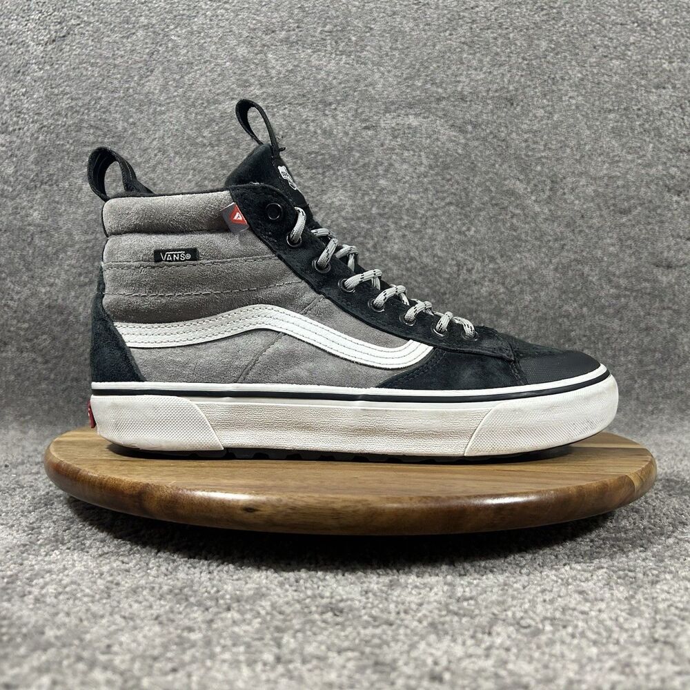 VANS Sk8-Hi MTE-2 Women’s Sz 9.5 Men’s Sz 8 Gray Black Hiking Skate Shoes Used